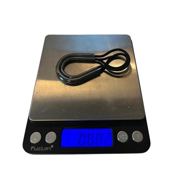 Hermes Vintage Declic Silver 925 Key Holder Keyring Silver & Black Woven Cord - Picture 8 of 8